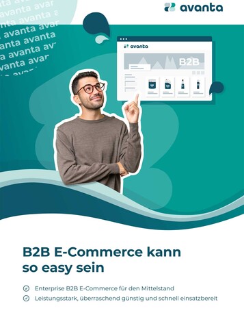 avanta Imagebroschüre: B2B E-Commerce digital & kosteneffizient