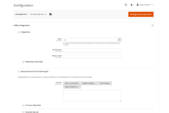 Konfiguration der cXML-Integration im avanta System-Backend