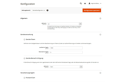 Konfiguration der Headless Rule Engine im avanta Systembackend