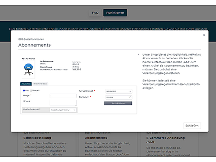 Funktionsbeschreibung mit Text und Bild (auch mit Video möglich)