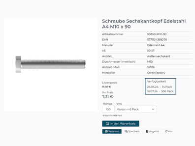 Exact delivery dates